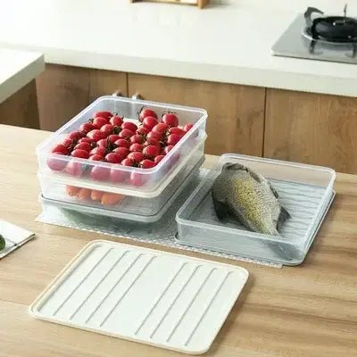 Boîte de rangement - FoodSaverBox™ - Carré blanc - Cuisine infinie
