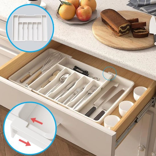 Range couvert | Élégant Gain de Place - Cuisine infinie