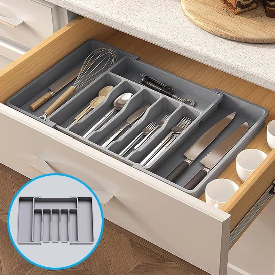 Range couvert | Élégant Gain de Place - Cuisine infinie