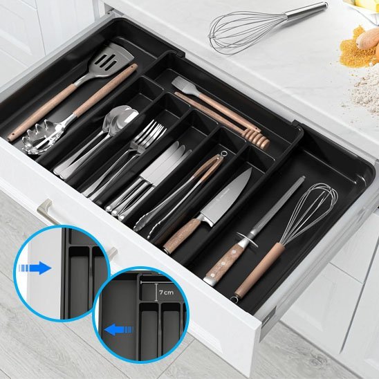 Range couvert | Élégant Gain de Place - Cuisine infinie