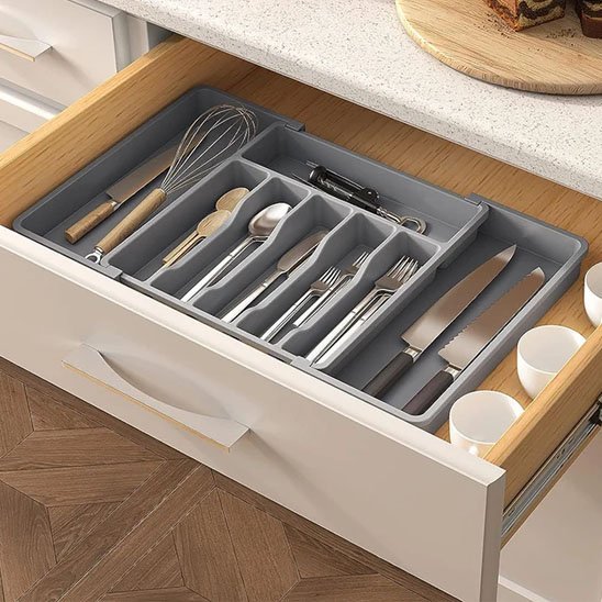 Range couvert | Élégant Gain de Place - Cuisine infinie