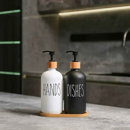 Distributeur savon | Hands & Dishes - Cuisine infinie