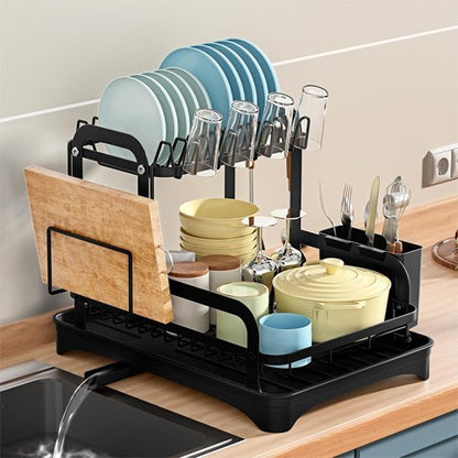 Egouttoir vaisselle qui laisse écouler l'eau facilement