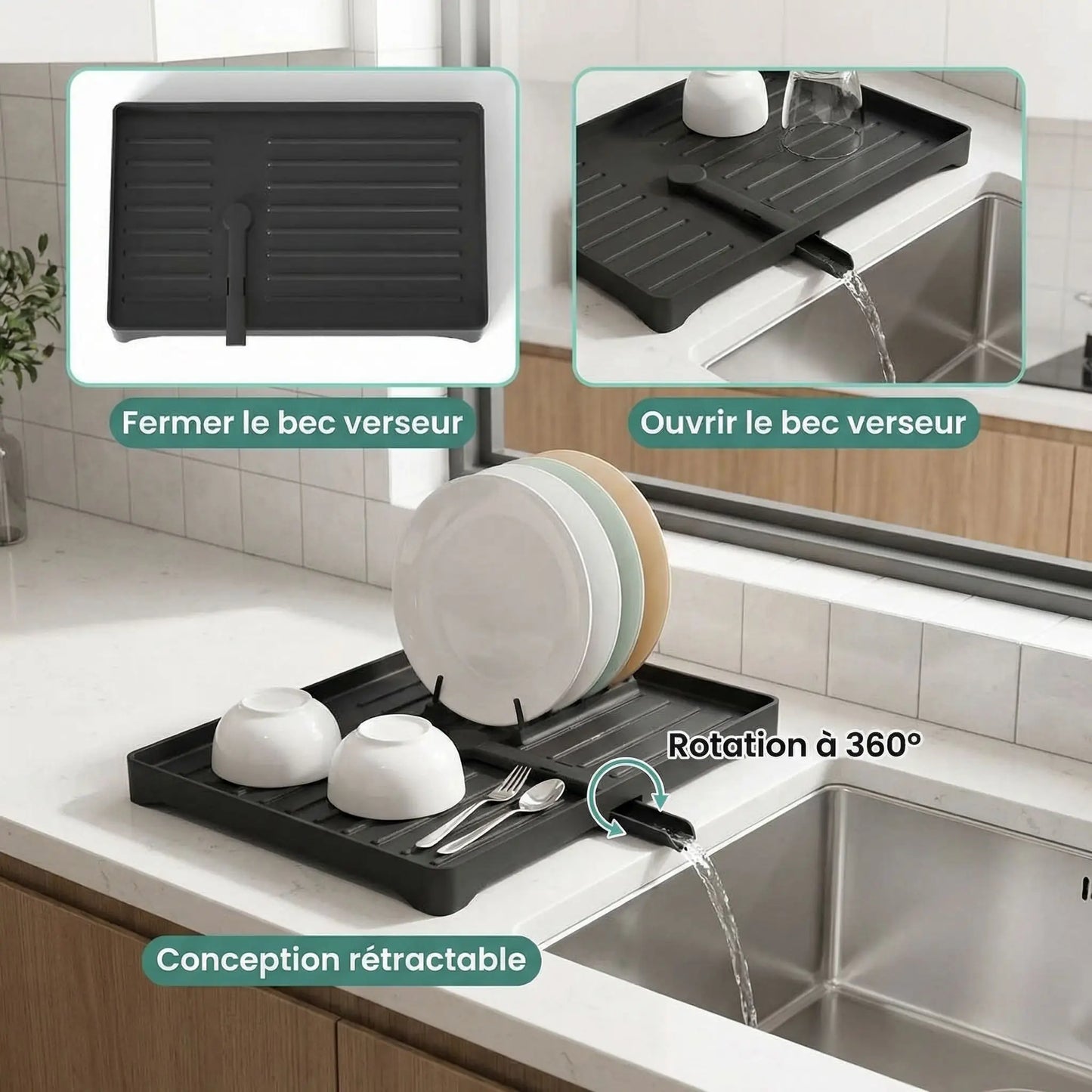 qui explique ce que l'égouttoir contient