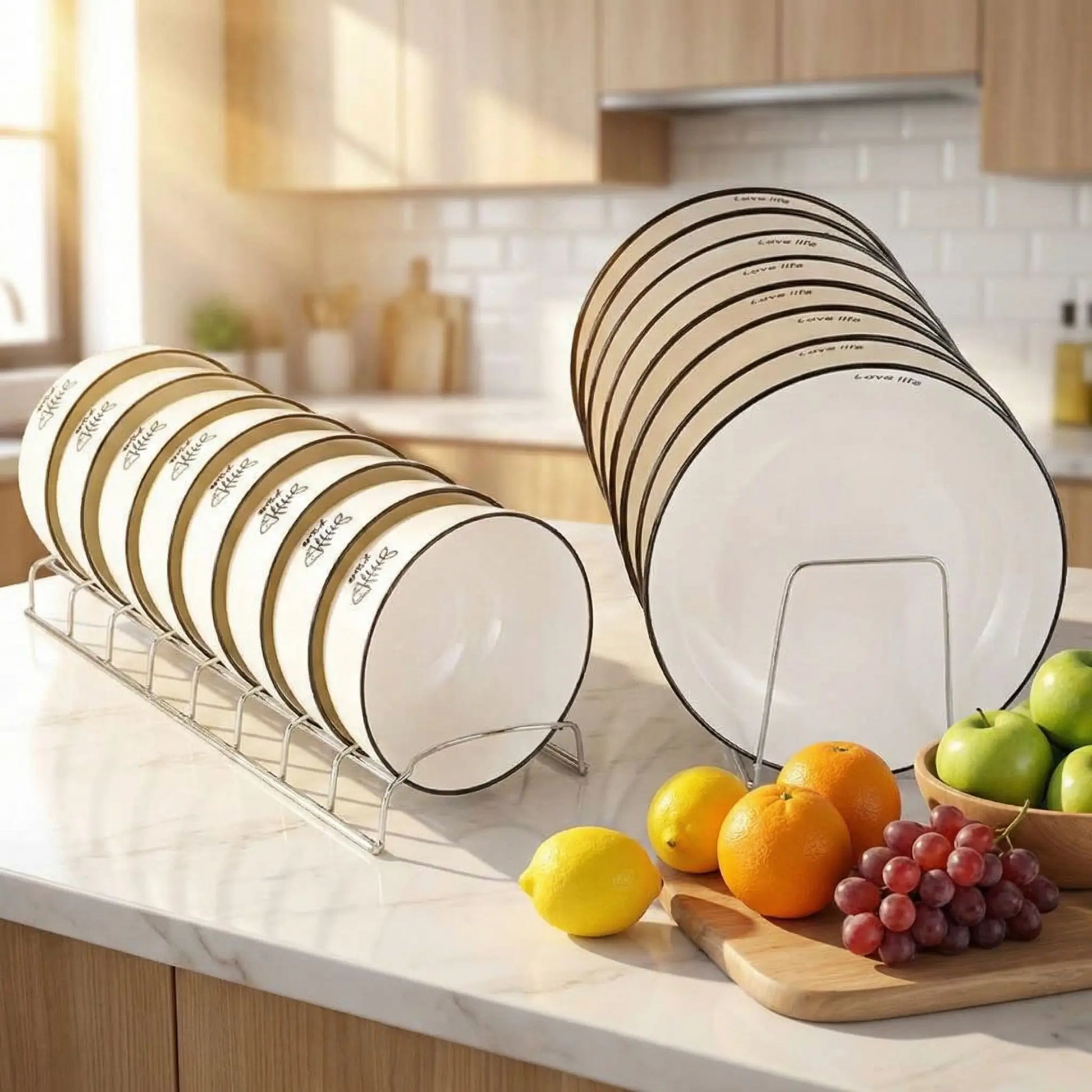 Égouttoir vaisselle pour plats et assiettes