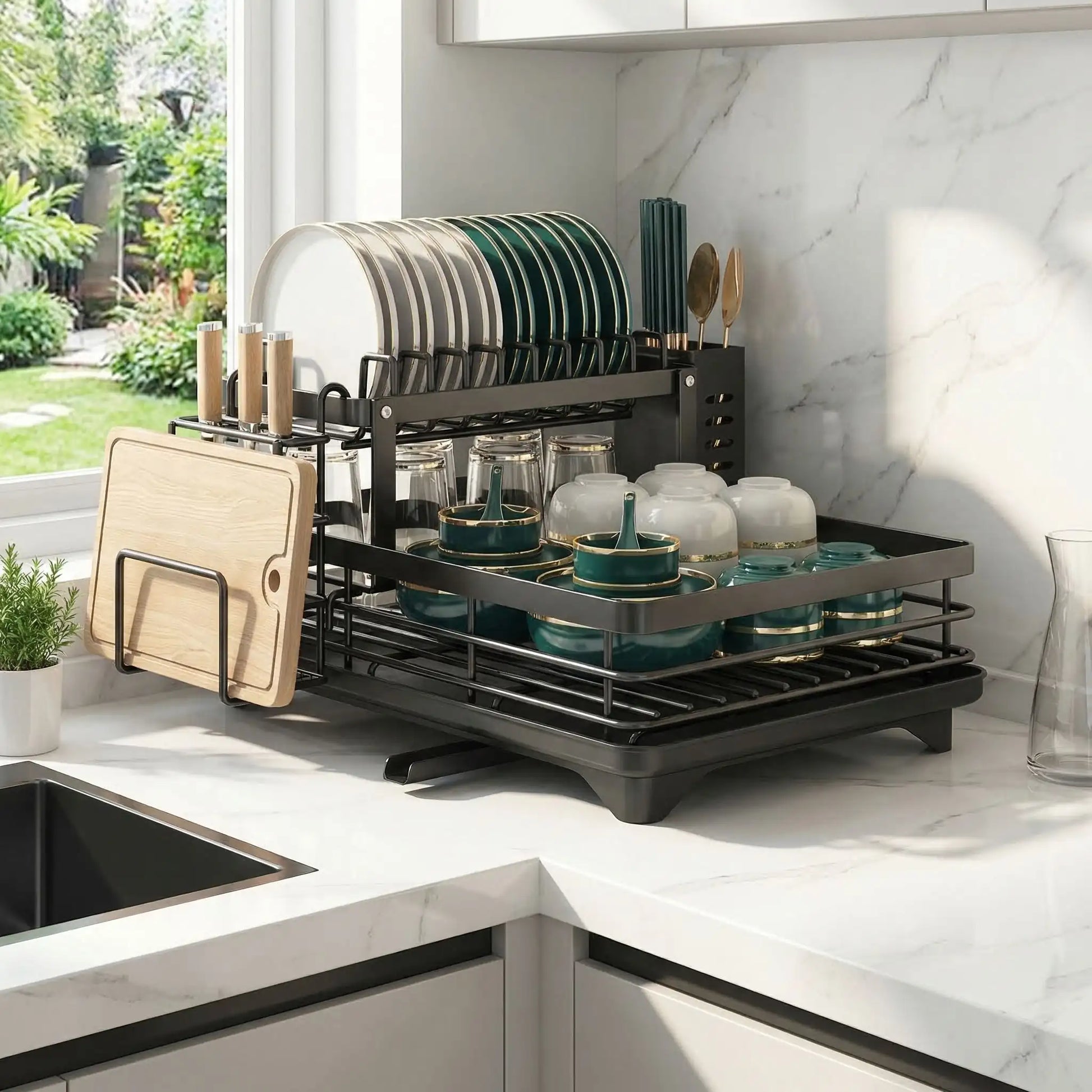 egouttoir vaisselle | 2 étages extensible - Cuisine infinie