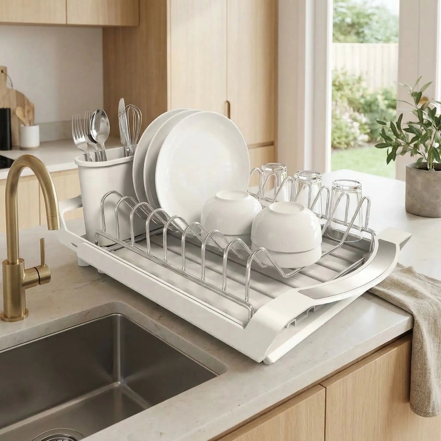 egouttoir vaisselle blanc