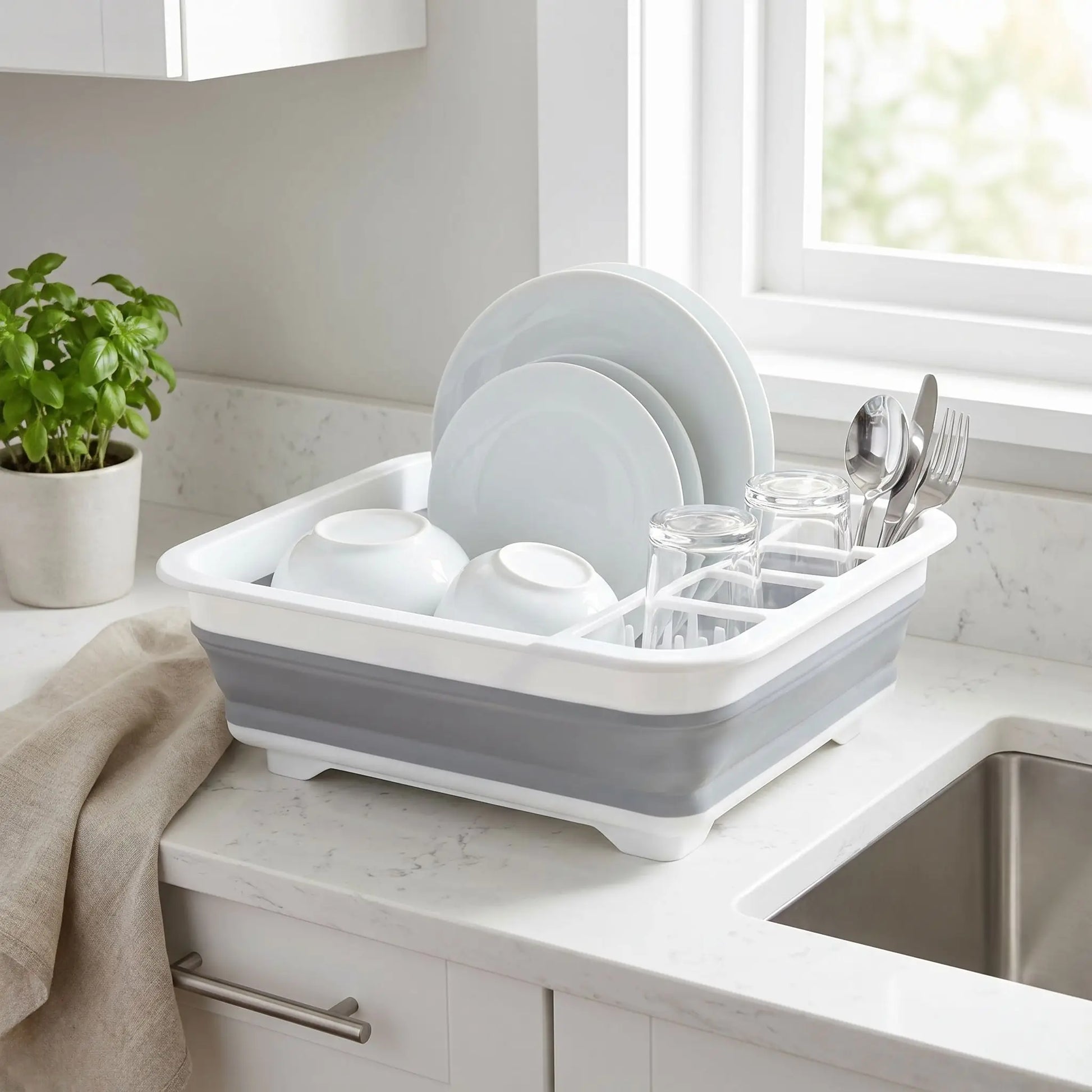 égouttoir à vaisselle | Pliable Gain de Place - Cuisine infinie