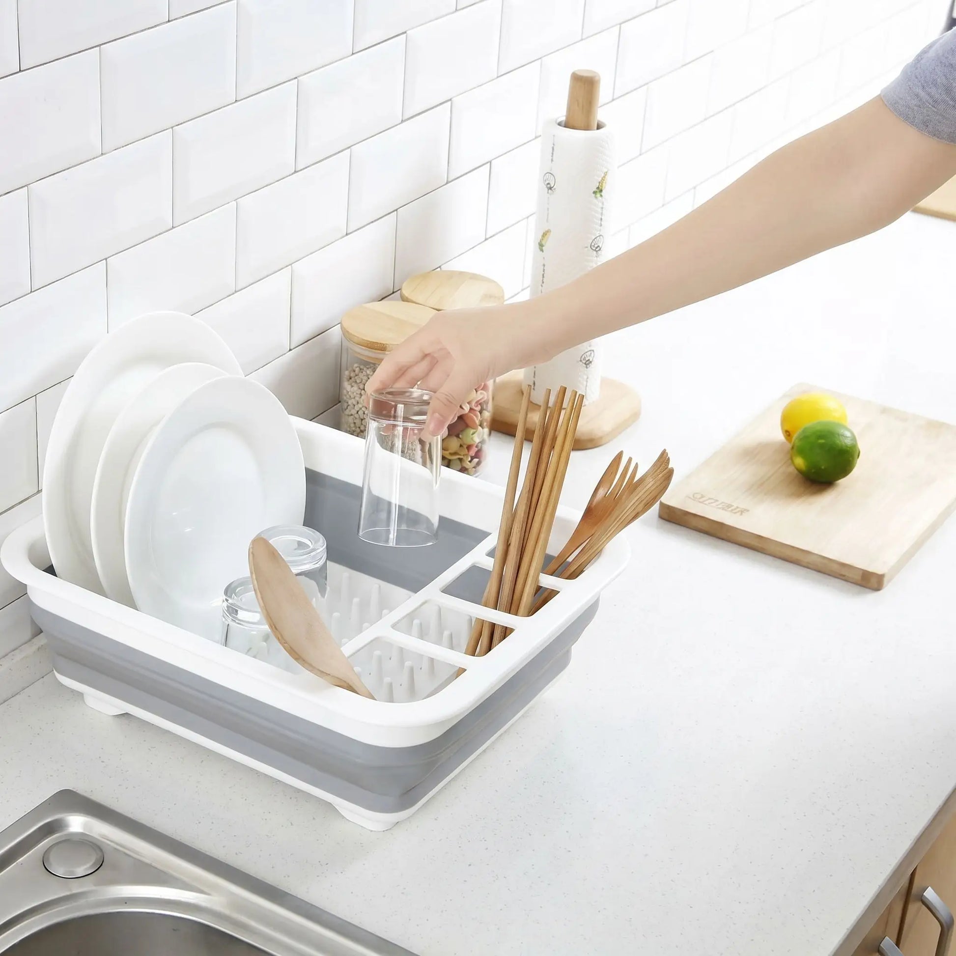 égouttoir à vaisselle | Pliable Gain de Place - Cuisine infinie