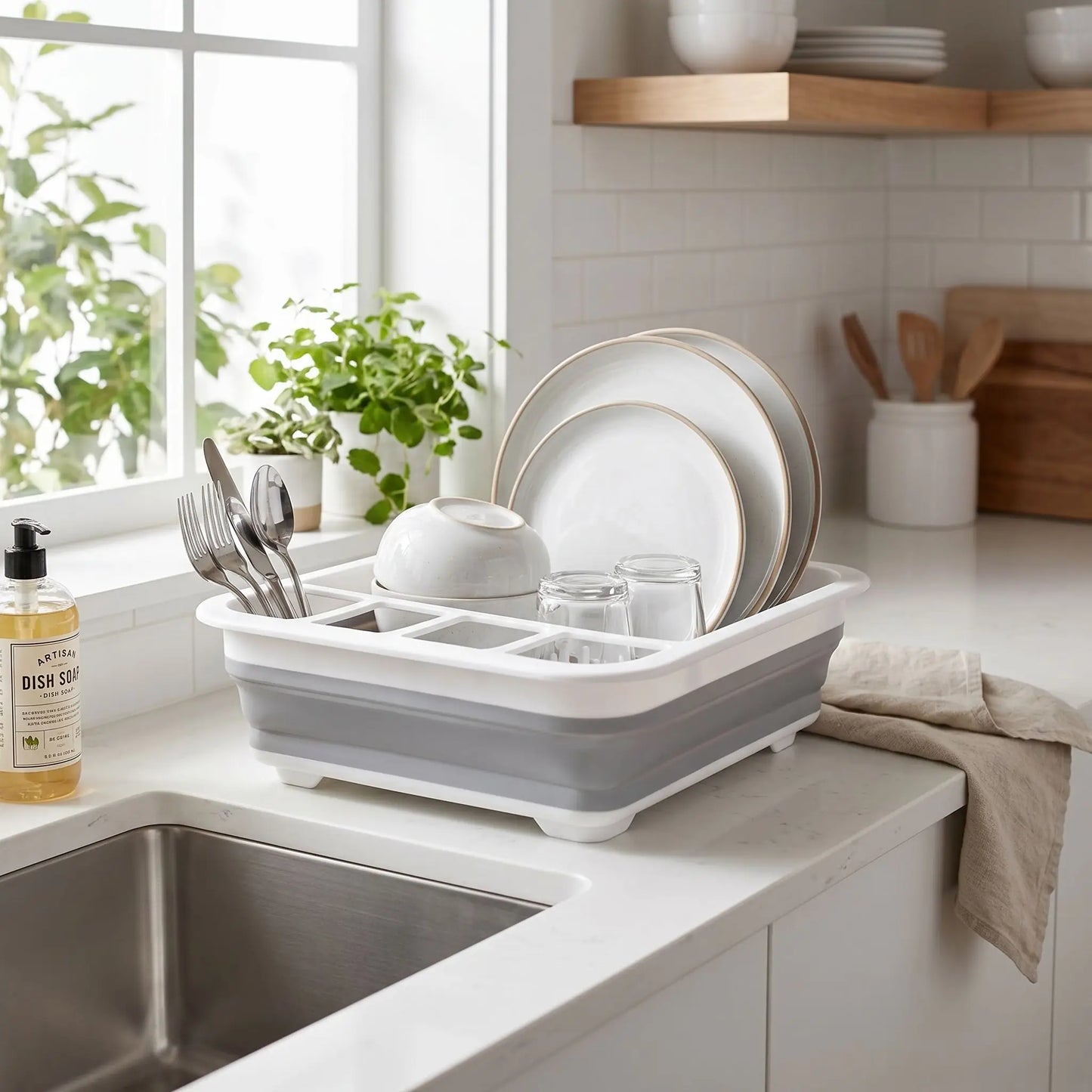 égouttoir à vaisselle | Pliable Gain de Place - Cuisine infinie