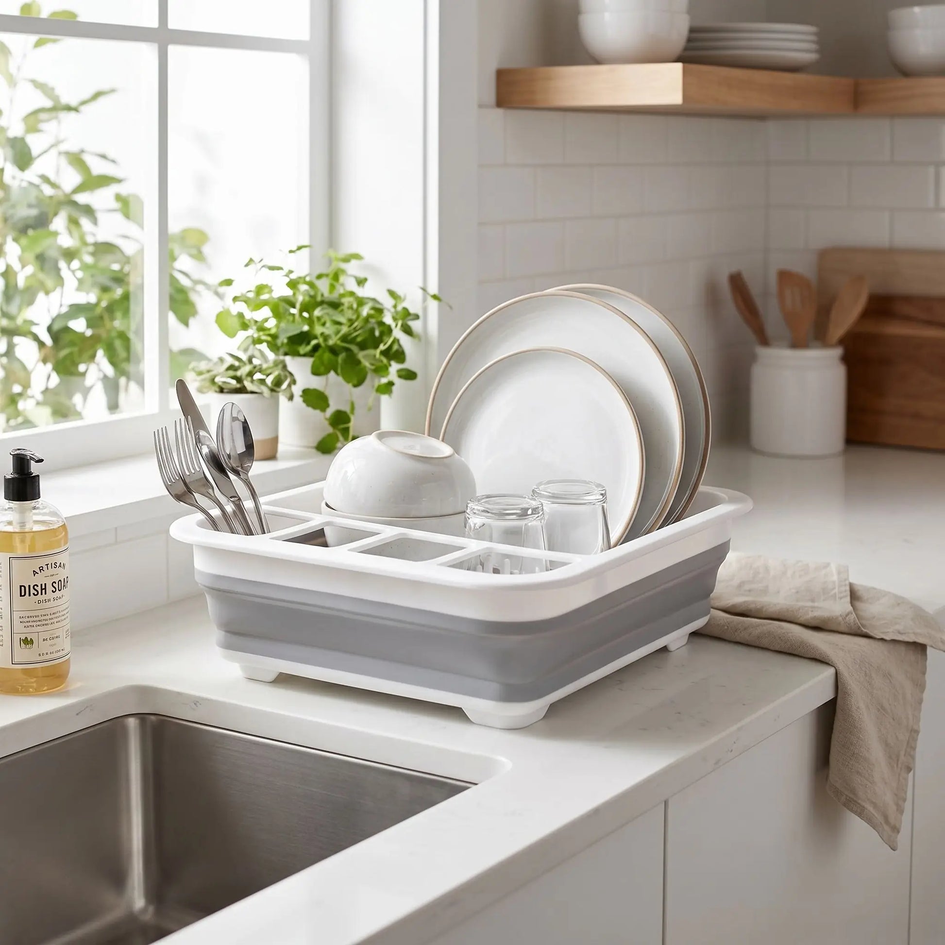 égouttoir à vaisselle | Pliable Gain de Place - Cuisine infinie