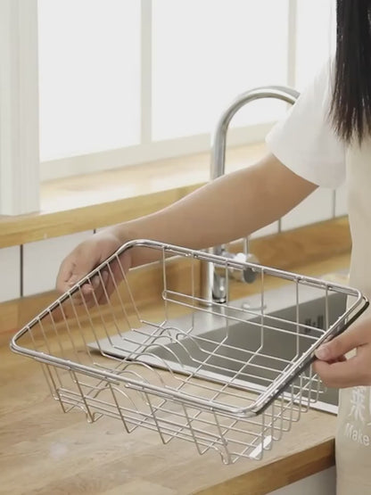 egouttoir vaisselle | Rétractable Inox